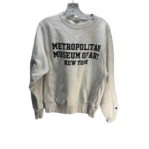 Champion Reverse Weave METROPOLITAN MUSEUM ART MoMa Sweatshirt Pullover Small